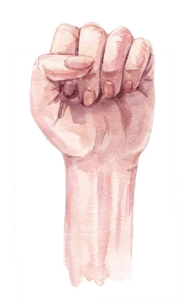 Kadın sıkılı el çizimi — Stok fotoğraf