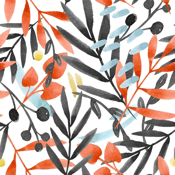 Suluboya çiçek deseni