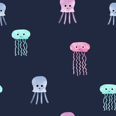 Suluboya deniz hayat vektör desen