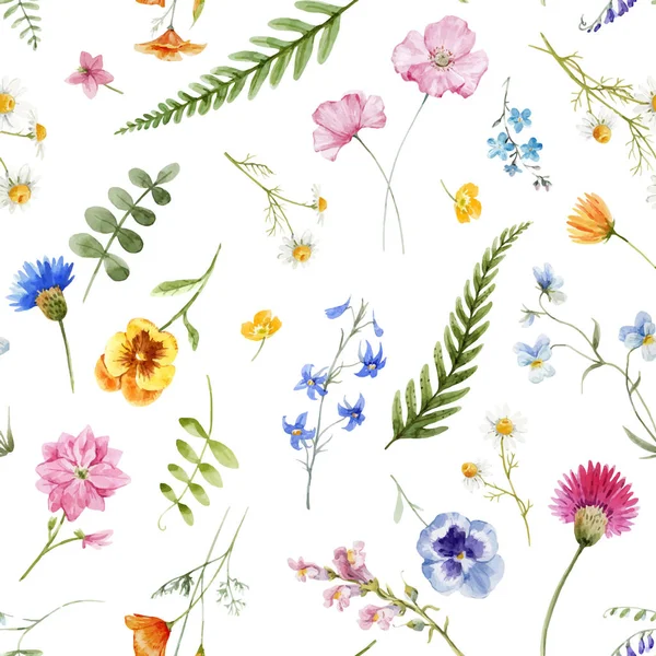 Aquarel floral vector patroon — Stockvector