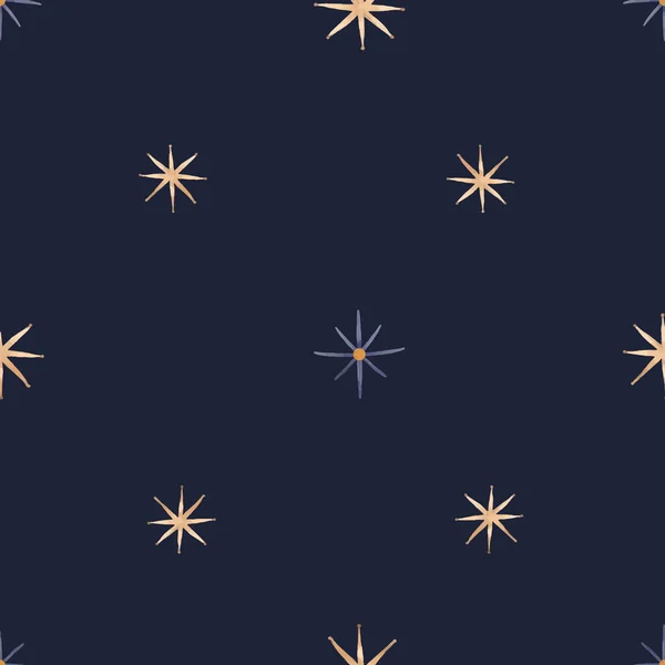 Stars seamless vector pattern — Stock Vector