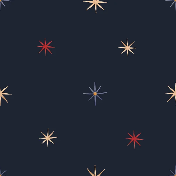 Estrellas patrón vectorial sin costuras — Archivo Imágenes Vectoriales