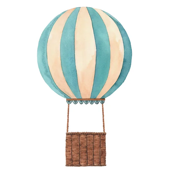 Ilustração de balão de ar aquarela — Fotografia de Stock