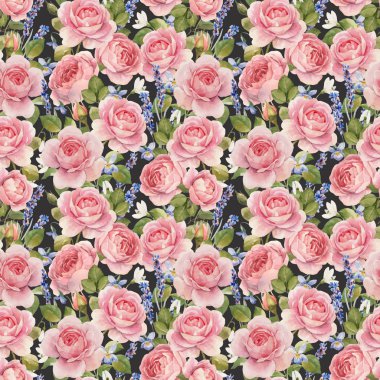 Suluboya vektör desen gül