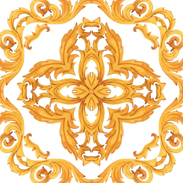 Arany barokk gazdag luxus minta — Stock Fotó