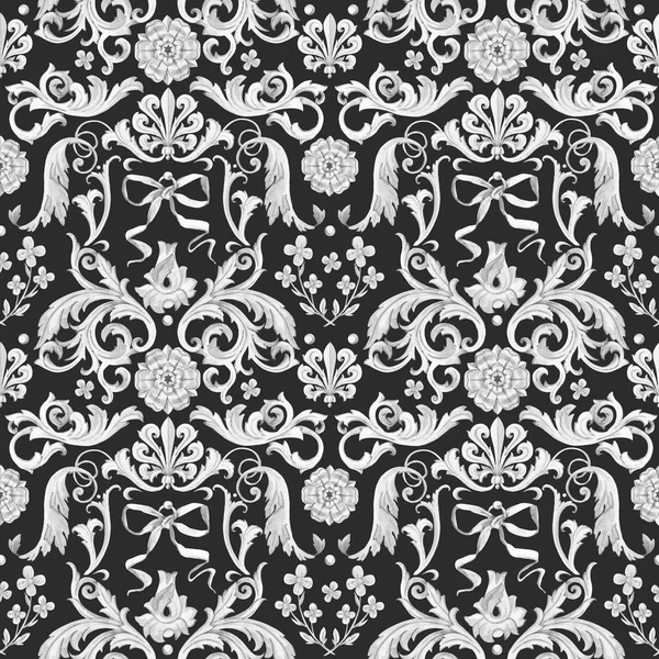 Golden baroque rich luxury pattern