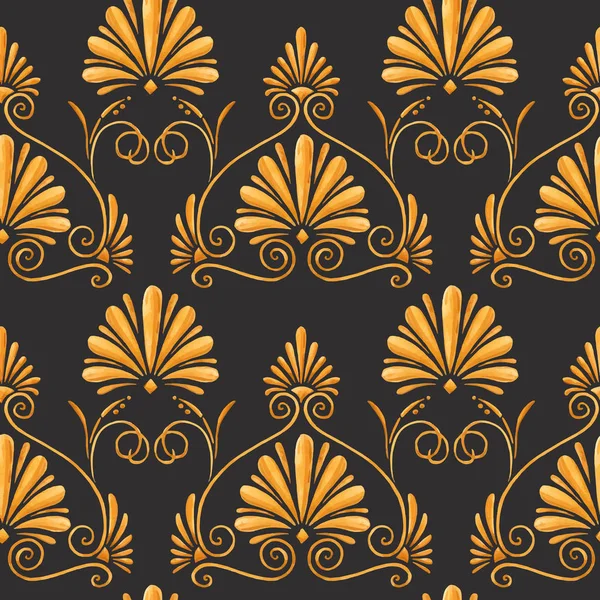 Patrón vectorial de lujo rico barroco dorado — Archivo Imágenes Vectoriales