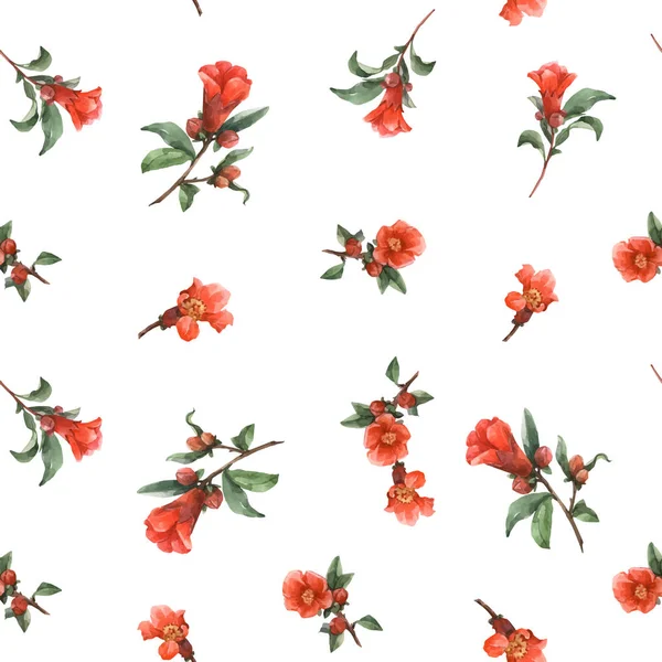 Aquarel floral vector patroon — Stockvector