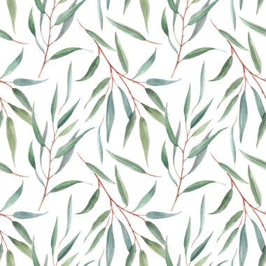 Suluboya Avustralya çiçek deseni