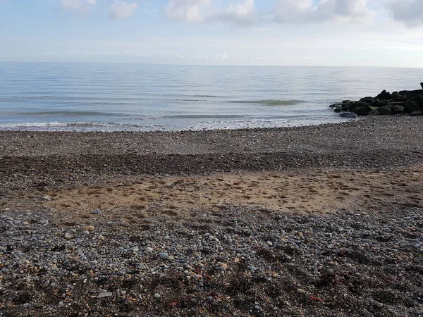 Strzelanina Pogodny Dzień Plaży Bray Irlandii — Zdjęcie stockowe