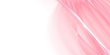 Soyut arkaplan - dinamik beyaz-pembe çizgiler bileşimi - 2B illüstrasyon