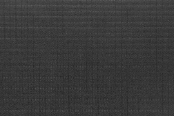 Graphite Fabric Texture Checkered Pattern Close Dark Gray Fabric — Stock Photo, Image