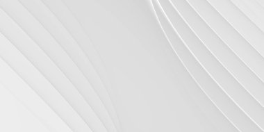 Siyah ve beyaz soyut arkaplan - beyaz arkaplanda dinamik gri çizgiler - 2B illüstrasyon