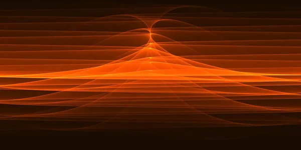 Абстрактный Черный Фон Технологии Оттенками Оранжевых Светящихся Полос Иллюстрация — стоковое фото