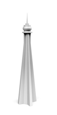 Metin - 3d oluşturma alanı olan beyaz arkaplan üzerinde model oluşturuluyor