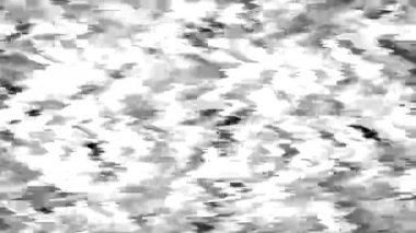 TV ekran dijital gürültü 4k animasyon piksel Glitch arka planı. Teknoloji hata soyut görüntüleri.