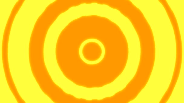 Hypnotiska ljusa sömlös gul bakgrund 4k Animation. — Stockvideo