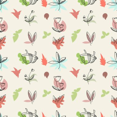 Önümüzdeki sonbahar mevsimi için uygun sonbahar temalı pürüzsüz desen