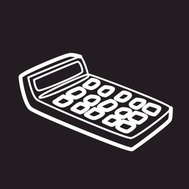 hesap makinesi yazı tahtası tasarım vektörü