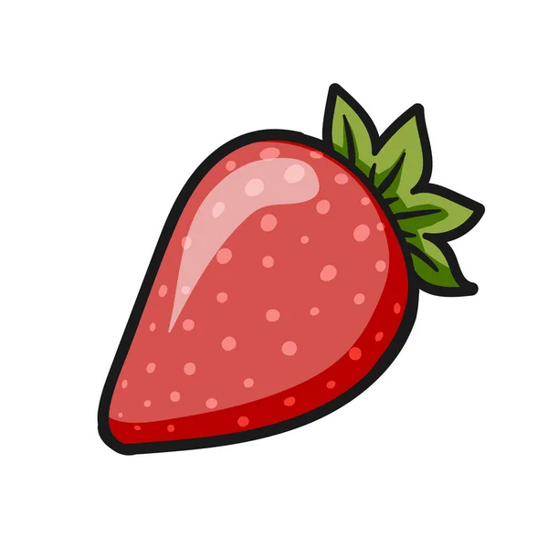 Erdbeere Symbol Farbe Design Vektor — Stockvektor