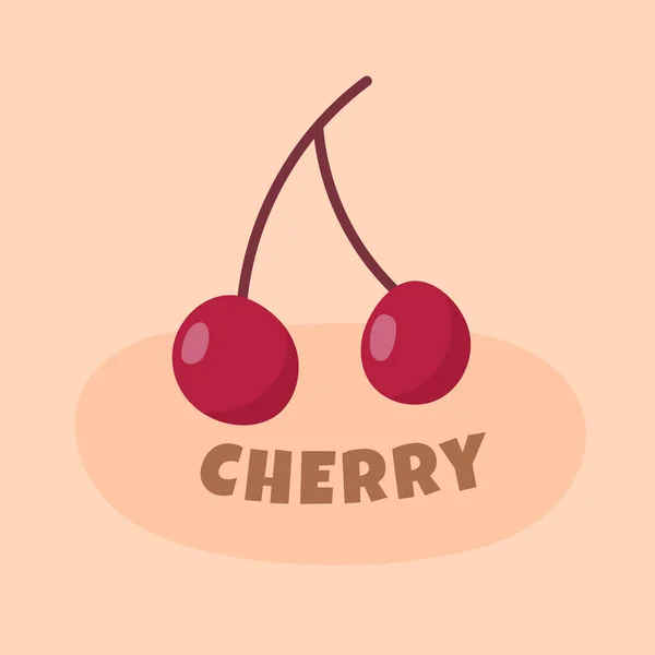Vecteur Conception Fruits Cerise — Image vectorielle