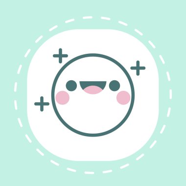 Pozitif tutum tasarımı vektör illüstrasyon tıbbi bilgi rozetlerini koru