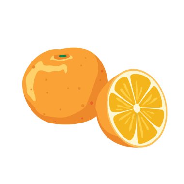 turuncu tasarım vektörü düz nesneler