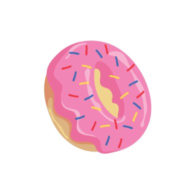 doughnut tasarım vektörü düz nesneler