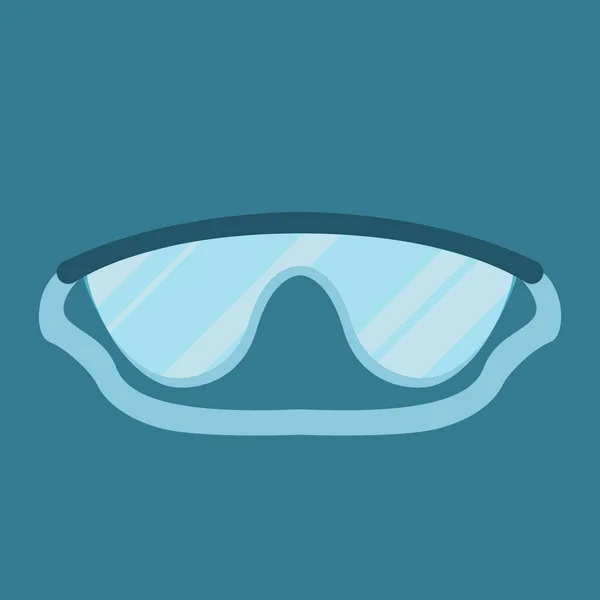 Gafas Diseño Vector Ilustración Objeto Objetos Médicos Protección Cuerpo Humano — Vector de stock