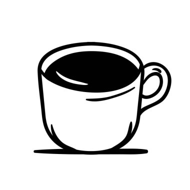 fincan kahve tasarımı vektör çizimi