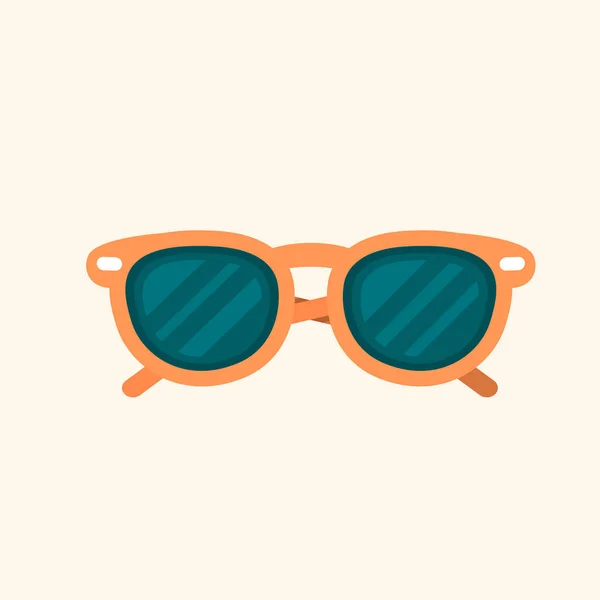 Óculos Design Vetor Objetos Planos Equipamentos Verão — Vetor de Stock