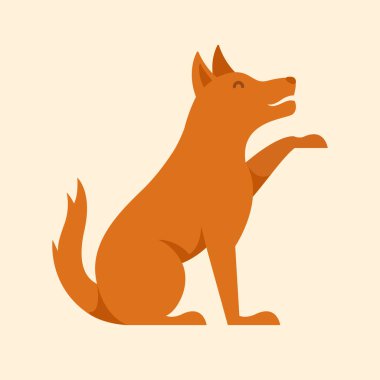 köpek tasarımı vektör nesne tasarımı karakter evcil hayvan dostu