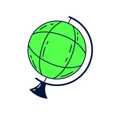 küresel tasarım vektörü nesneleri illüstrasyon bilim elemanları ve laboratuvar nesneleri