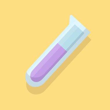 Tüp tasarım vektörü nesneleri illüstrasyon bilim elemanları ve laboratuvar nesneleri