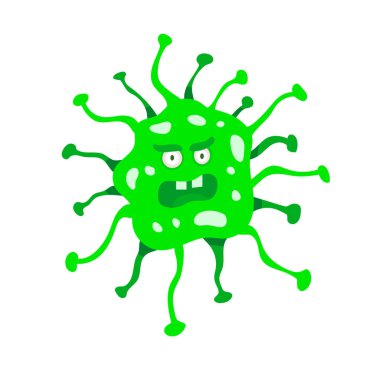 Virüs mikropları ve bakteri tasarımı vektör nesneleri çizim karakteri tehlikeli yaratık