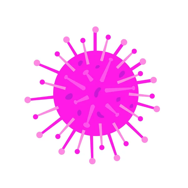 Вирусные Микробы Бактерии Дизайн Векторных Объектов Иллюстрация Характер Опасного Существа — стоковый вектор