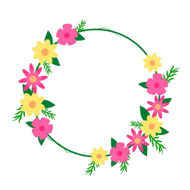 renkli düğün monogramları minimalist tasarım vektörü nesnesi