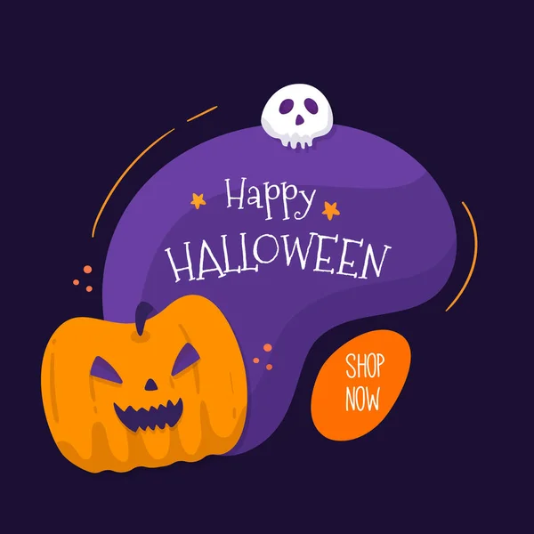 Feliz Halloween Crachá Rótulos Design Objetos Vetoriais Ilustração — Vetor de Stock