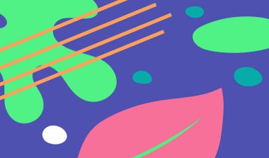 soyut organik yaprak Pastel renk arkaplan ve duvar kağıdı tasarım vektörü