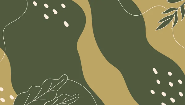 soyut organik yaprak arkaplanı ve duvar kağıdı tasarım vektörü