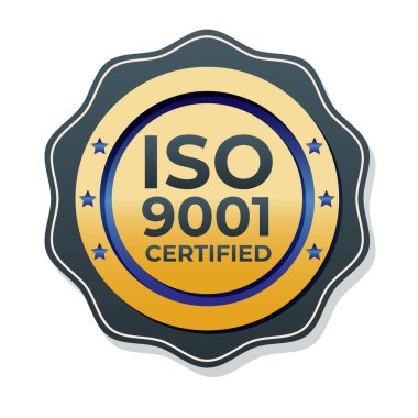 izo sertifika pul tasarımı vektörü