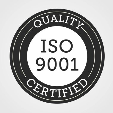 izo sertifika pul tasarımı vektörü