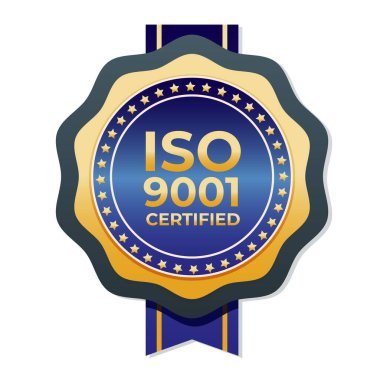 izo sertifika pul tasarımı vektörü