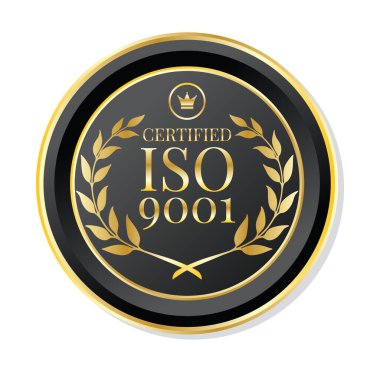 izo sertifika pul tasarımı vektörü