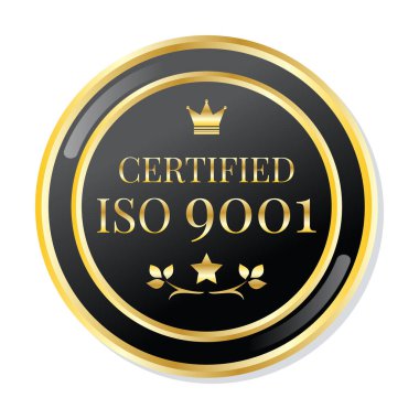 izo sertifika pul tasarımı vektörü