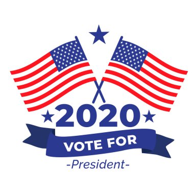 ABD başkanlık seçim rozeti