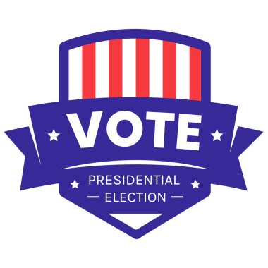 ABD başkanlık seçim rozeti