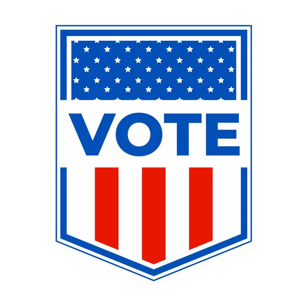 Etats Unis Président Élection Vote Badge — Image vectorielle