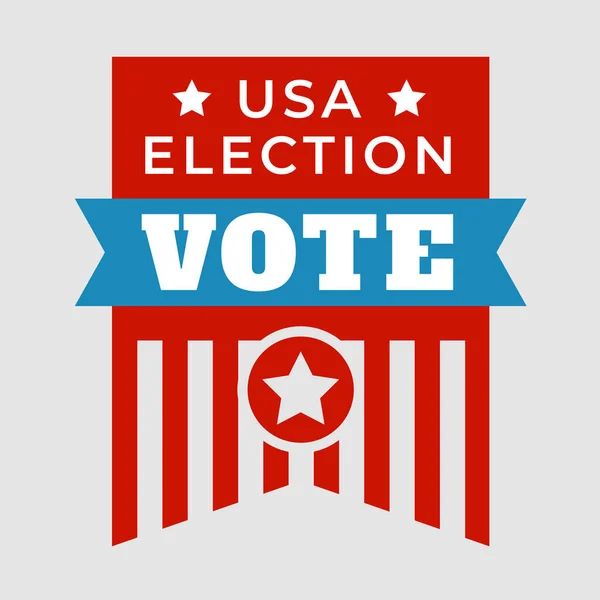 Etats Unis Président Élection Vote Badge — Image vectorielle