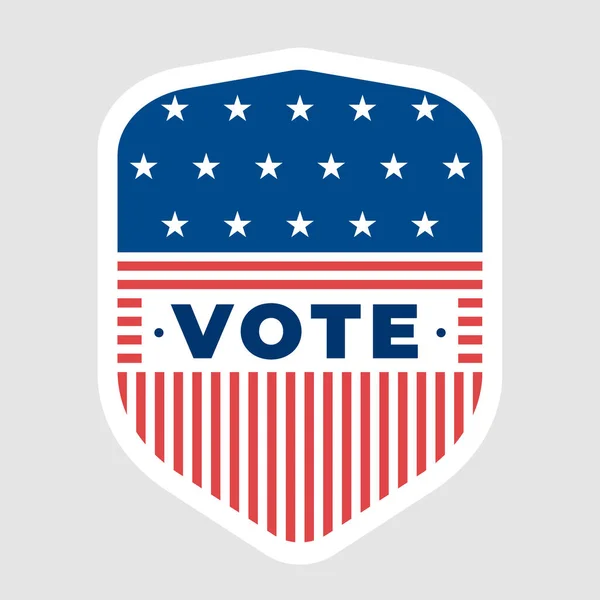 Etats Unis Président Élection Vote Badge — Image vectorielle